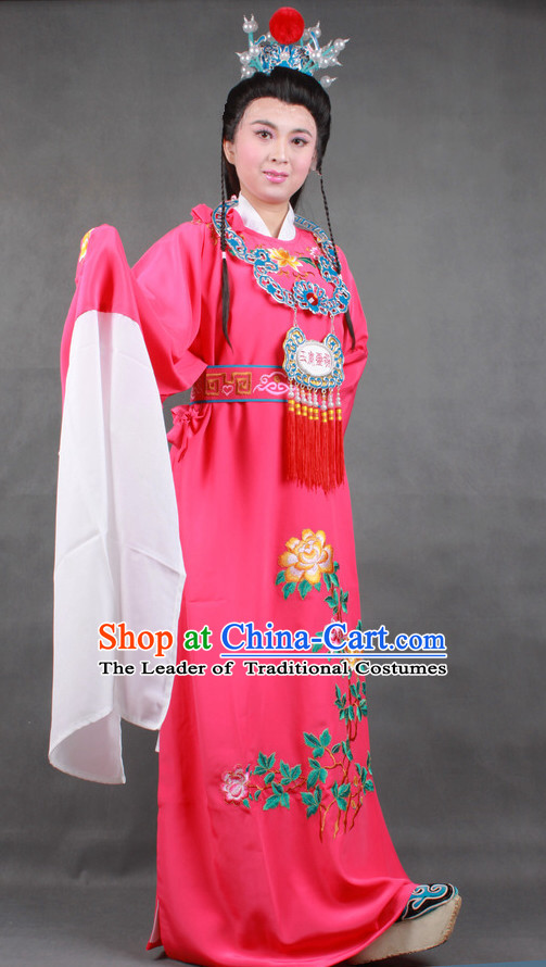 Chinese Opera Classic Water Sleeve Long Sleeves Jia Baoyu Costume Dress Wear Outfits Suits for Men