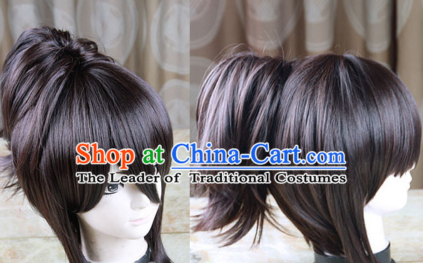 Black Chinese Ancient Heroine Cosplay Long Wigs Classic Wig for Women