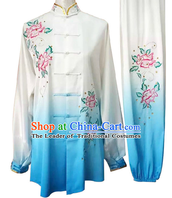Top Embroidered Wing Chun Uniform Martial Arts Supplies Supply Karate Gear Tai Chi Uniforms Clothing for Women