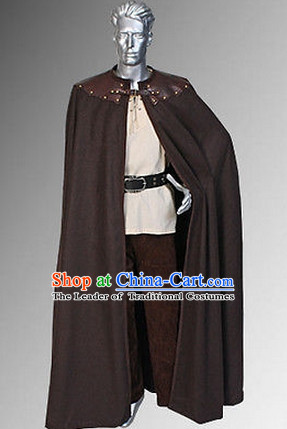 Classic Renaissance Costumes Medieval Costume Cape Mantle Complete Set for Men