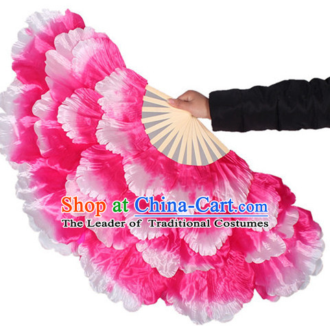 Traditional Pink Peony Flower Dance Hands Fan Hand Fan Stage Performance Parade Korean Japanese Chinese Fan