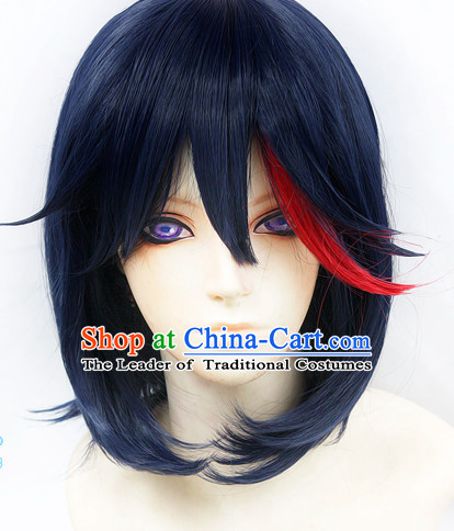 Ancient Asian Korean Japanese Chinese Style Swordsman Wigs Toupee Wig  Hair Wig Hair Extensions Sisters Weave Cosplay Wigs Lace for Men