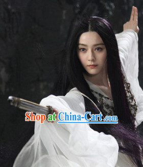Ancient Chinese Long Black Wig for Girls