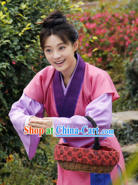 Ancient China Girl Civilian Clothing