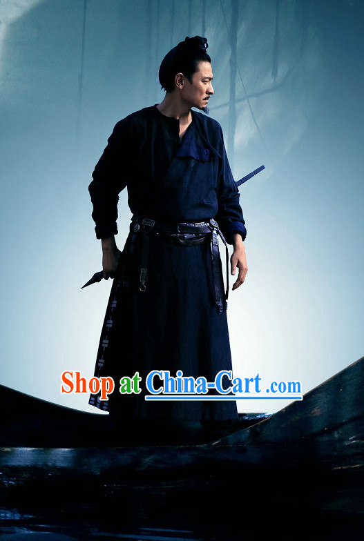 Chinese Black Knight Uniform for Men