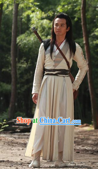 White Knight Hanfu Clothes for Men