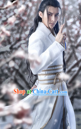 Ancient Chinese Swordsmen Adult Costumes Free Shipping