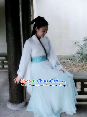White Hanfu Dress for Women