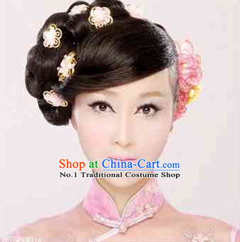 Chinese Black Wig and Hair Accessories