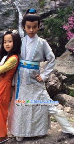 Chinese Lengend of the Ancient Sword Superhero Knight TV Play Costumes for Kids