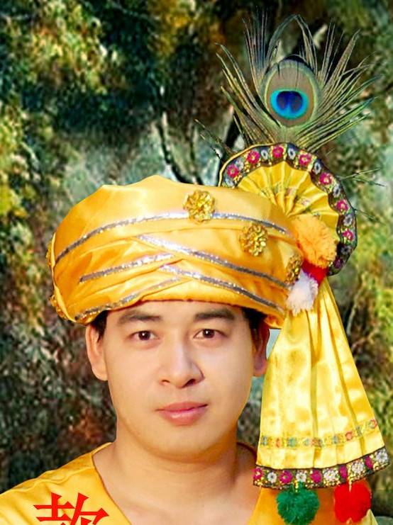 Traditional Asian Thailand Peacock Headpieces for Men