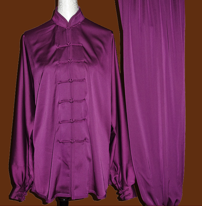 Tradtiional Purple Tai Chi Chuan Practice Suit