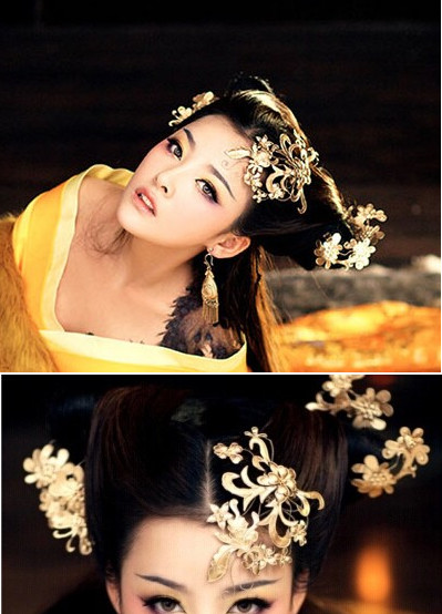 China Classical Black Wig and Headpieces