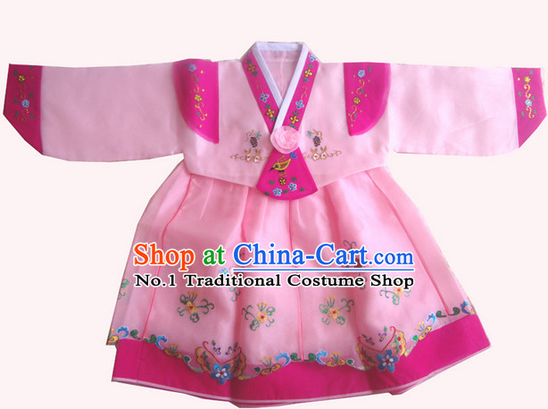 Traditional Korean Clothing Custom Made Kids Hanbok Dangui Chima Hair Accessory Norigae Petticoat