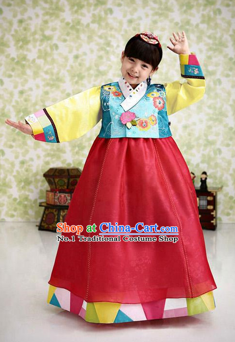 Korean Traditional Girl Hanbok Dress Ceremonial Clothing Korean Fashion Shopping online