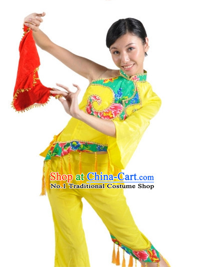 China Shop Chinese Classic Fan Dance Costumes Girls Dancewear for Women