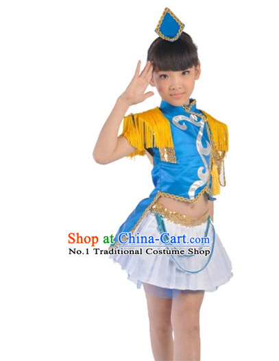 Custom Made Kid Dancing Costumes Ballerina Costume Burlesque Costumes Salsa Costumes