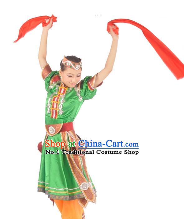 Custom Made Chinese Mongolian Dance Attire Costumes for Women