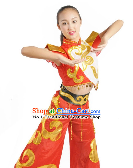 Custom Made Chinese Group Dance Costumes Team Dance Costumes for Women