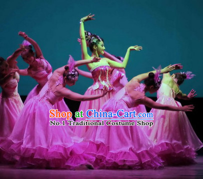 Custom Made Chinese Stage Performance Dance Costumes for Women