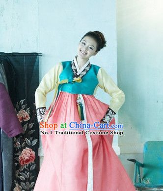 Korean Women Fashion Traditional Hanboks Costumes Complete Set