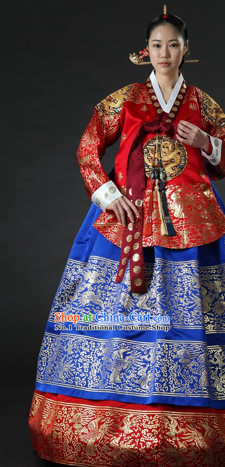 Korean Fashion Royal Princess Costumes Complete Set for Women