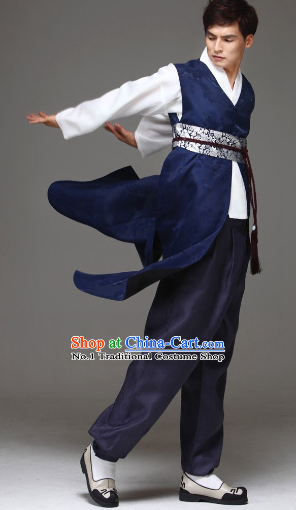 Korean Fashion Traditional Hanbok Clothing Complete Set for Men