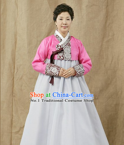 Korean Fashion Traditional Mother Dress Complete Set for Women