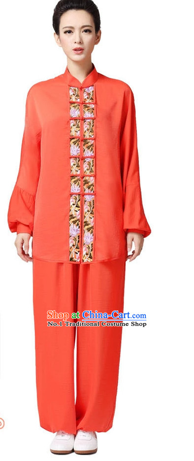 Top Asian Chinese Tai Chi Short Sleeved Uniform