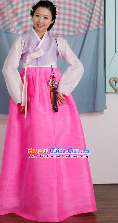 Top Korean Hanbok Birthday Ceremonial Dress Complete Set for Women