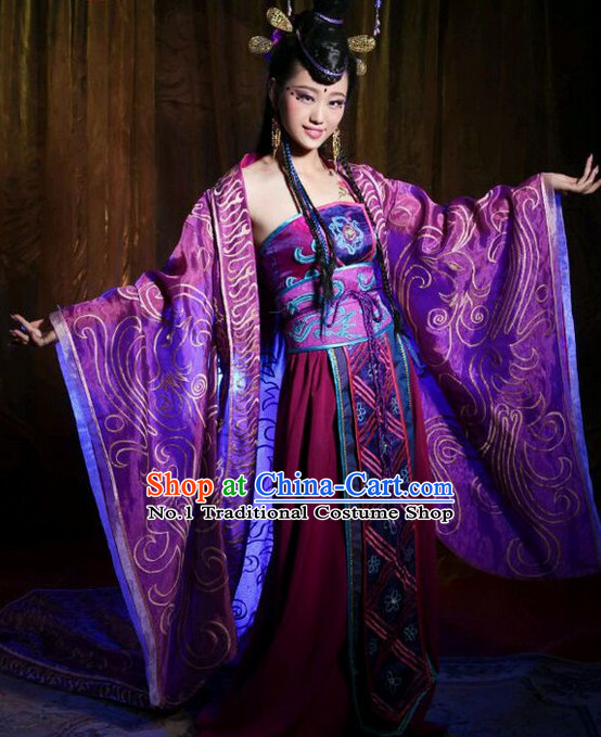 Chinese Empress Costumes Asian Fashion and Hair Jewelry Wig