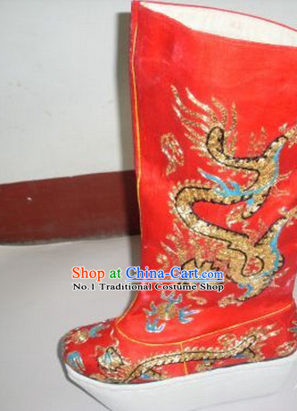 Chinese Traditional Wedding Bridal over the Knee Boots Ankle Boots