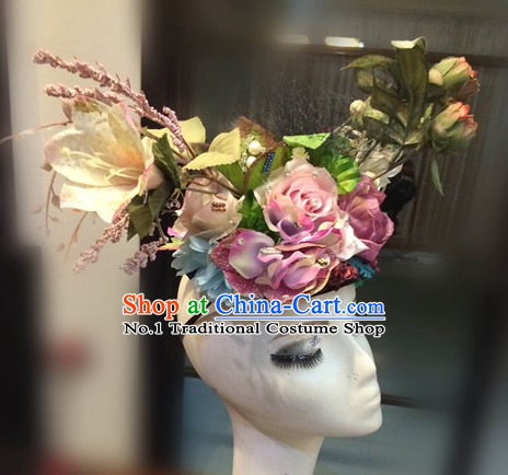 Custom Made Designer Flower Hair Fascinators Hair Slides Headpieces Hair Ornaments