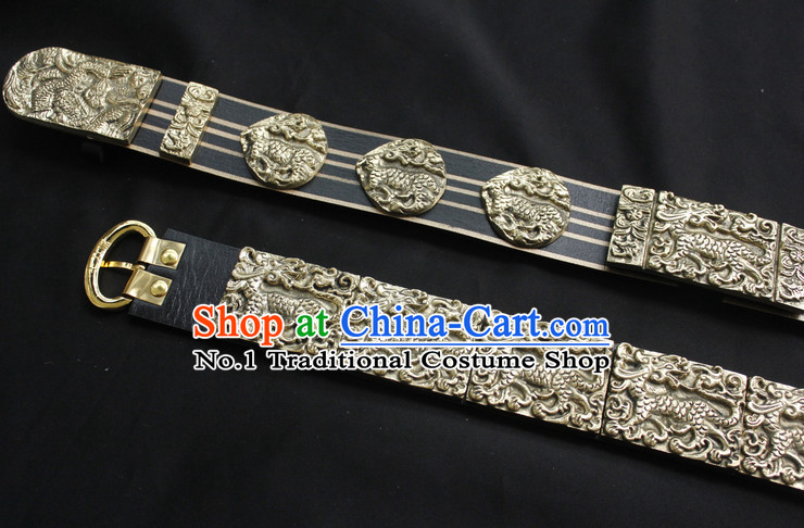 Chinese Ancient General Long Feather Belt