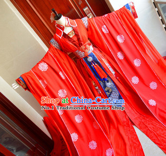 Chinese Traditinoal Empress Wedding Dresses Complete Set