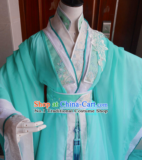 Chinese Traditinoal Princess Hanfu Dresses Complete Set