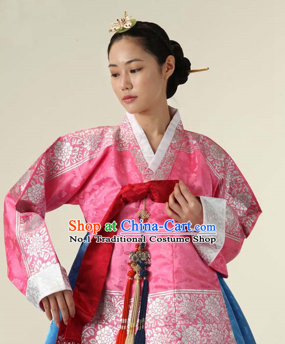 Korean Traditional Roayl Hanboks Dress Dangui Outfit Complete Set