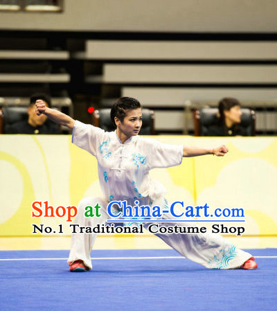 Top Chinese Martial Arts Competition Uniform Kung Fu Suit Eagle Fist Mantis Boxing Monkey Fist Gongfu Costumes Complete Set for Women