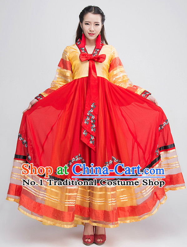 Traditional Chinese Korean Ethnic Clothing Complete Set for Women