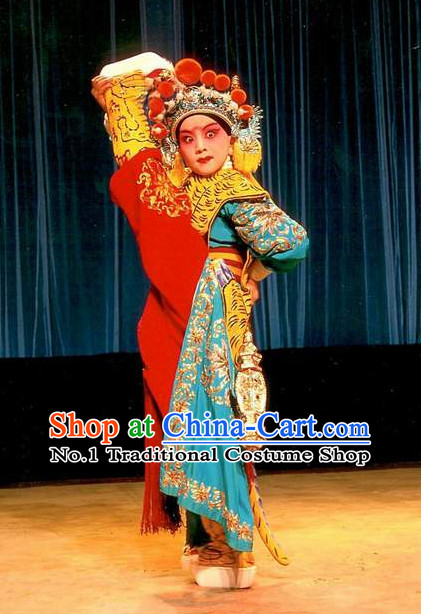 Asian Fashion China Traditional Chinese Dress Ancient Chinese Clothing Chinese Traditional Wear Chinese Wu Sheng Costumes and Hat for Kids