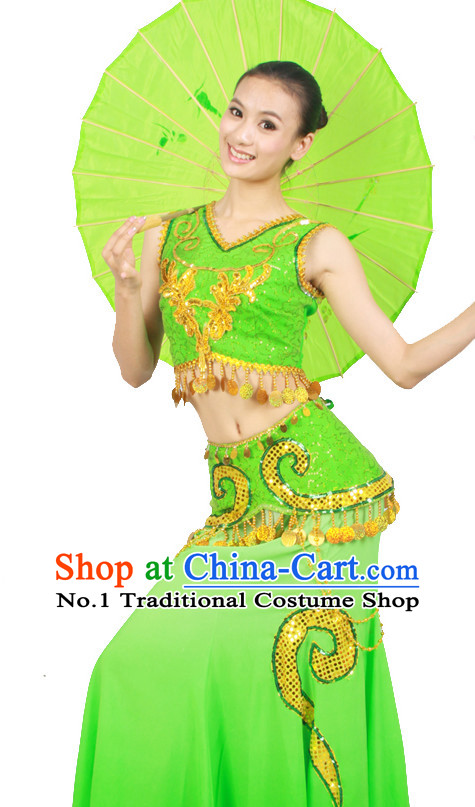 Asian Fashion China Dance Apparel Dance Stores Dance Supply Discount Chinese Umbrella Dance Costumes for Women