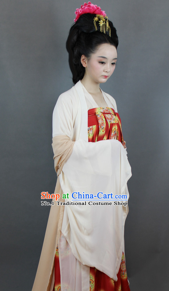 Chinese Tang Suit Hanfu Designer Dresses Plus Size Costumes for Women