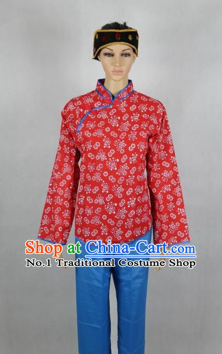 Asian Fashion Chinese Tradiitonal Dress Women Xi Er Poor Girl Costumes