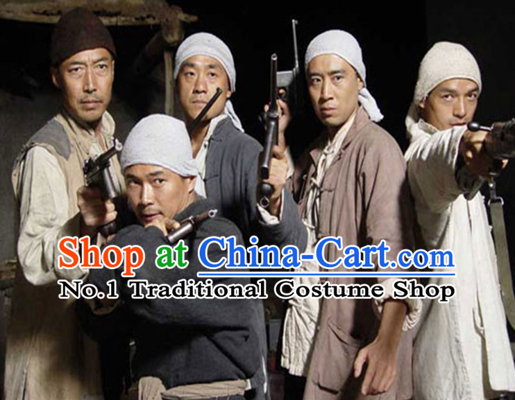 Asian Fashion Chinese Shanxi Farmer Costumes for Men