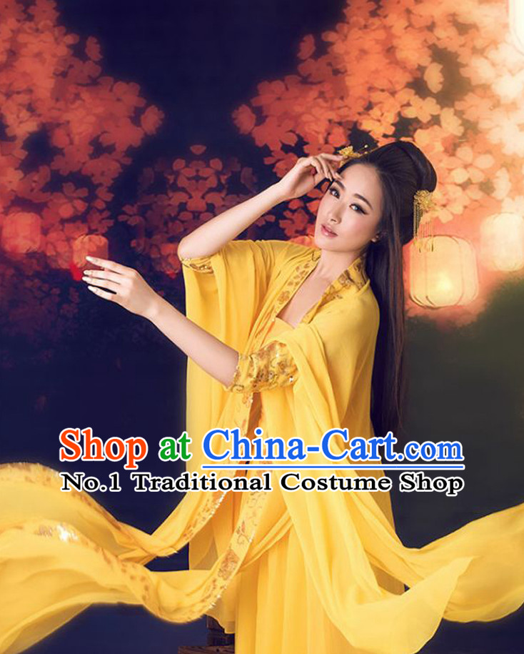 Chinese Traditional Queen Halloween Costumes and Hair Accessories Complete Set for Women