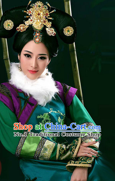 Chinese Ancient Empress Hair Accessories and Wigs
