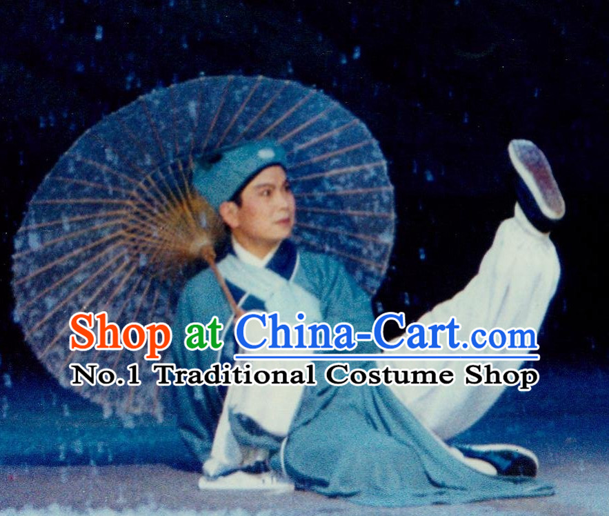 Asian Chinese Traditional Dress Theatrical Costumes Ancient Chinese Clothing Teacher Costumes and Hat
