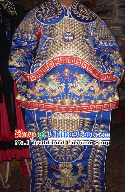 Ancient Chinese Beijing Opera General Armor Costumes Complete Set for Men