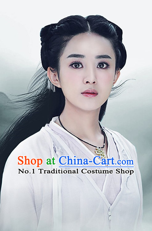 Chinese Traditional Fairy Long Black Wigs for Women