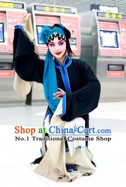 Chinese Peking Opera Costumes Qing Yi Cosutmes for Women